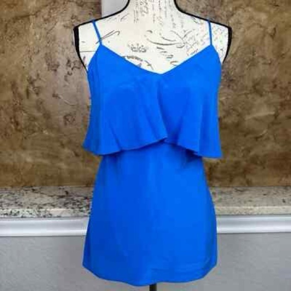 Diane Von Furstenberg | 100% Silk Petite Royal Blue Spaghetti Tank Top

Bin 5